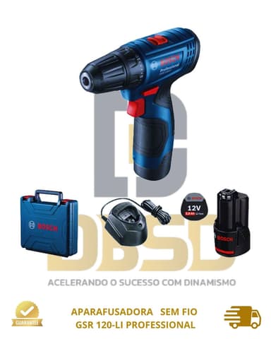 imagem de APARAFUSADORA SEM FIO GSR 120-LI PROFESSIONAL