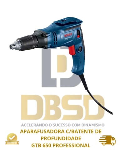 imagem de APARAFUSADORA C/BATENTE DE PROFUNDIDADE GTB 650 PROFESSIONAL