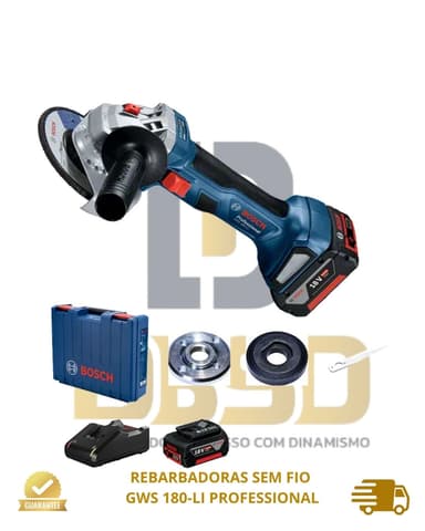 imagem de REBARBADORA SEM FIO GWS 180-LI PROFESSIONAL