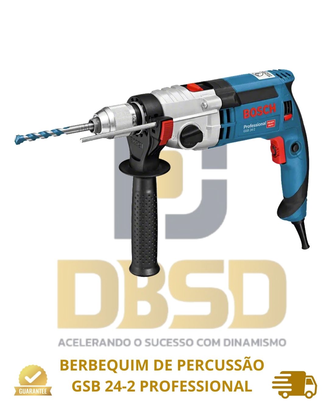 imagem de BERBEQUIM DE PERCUSSÃO GSB 24-2 PROFESSIONAL