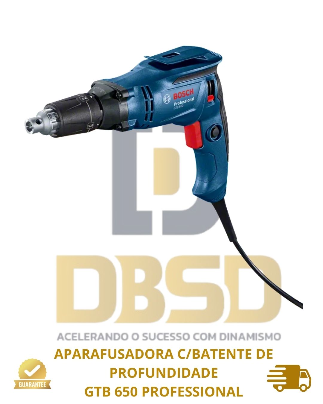 imagem de APARAFUSADORA C/BATENTE DE PROFUNDIDADE GTB 650 PROFESSIONAL