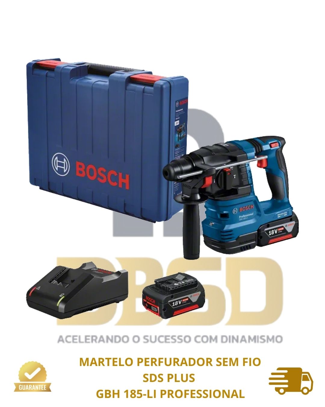 imagem de MARTELO PERFURADOR SEM FIO SDS PLUS GBH 185-LI PROFESSIONAL