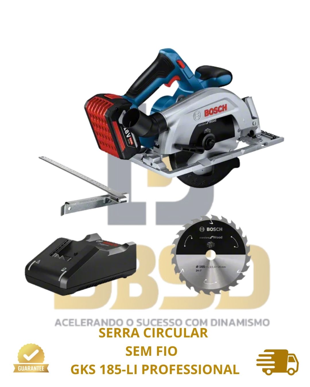 imagem de SERRA CIRCULAR SEM FIO GKS 185-LI PROFESSIONAL